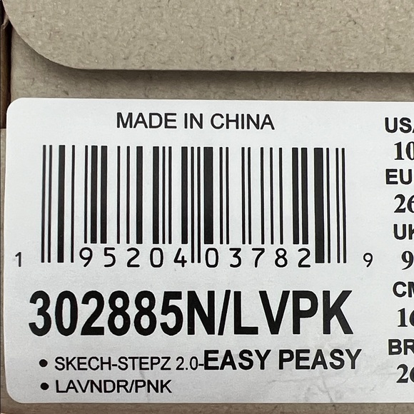 NEW IN BOX! Skechers Kids Lilac and Hot Pink Mesh Sneaker - Picture 6 of 7